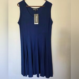NWT CREATION Navy Sleeveless Dress XXL